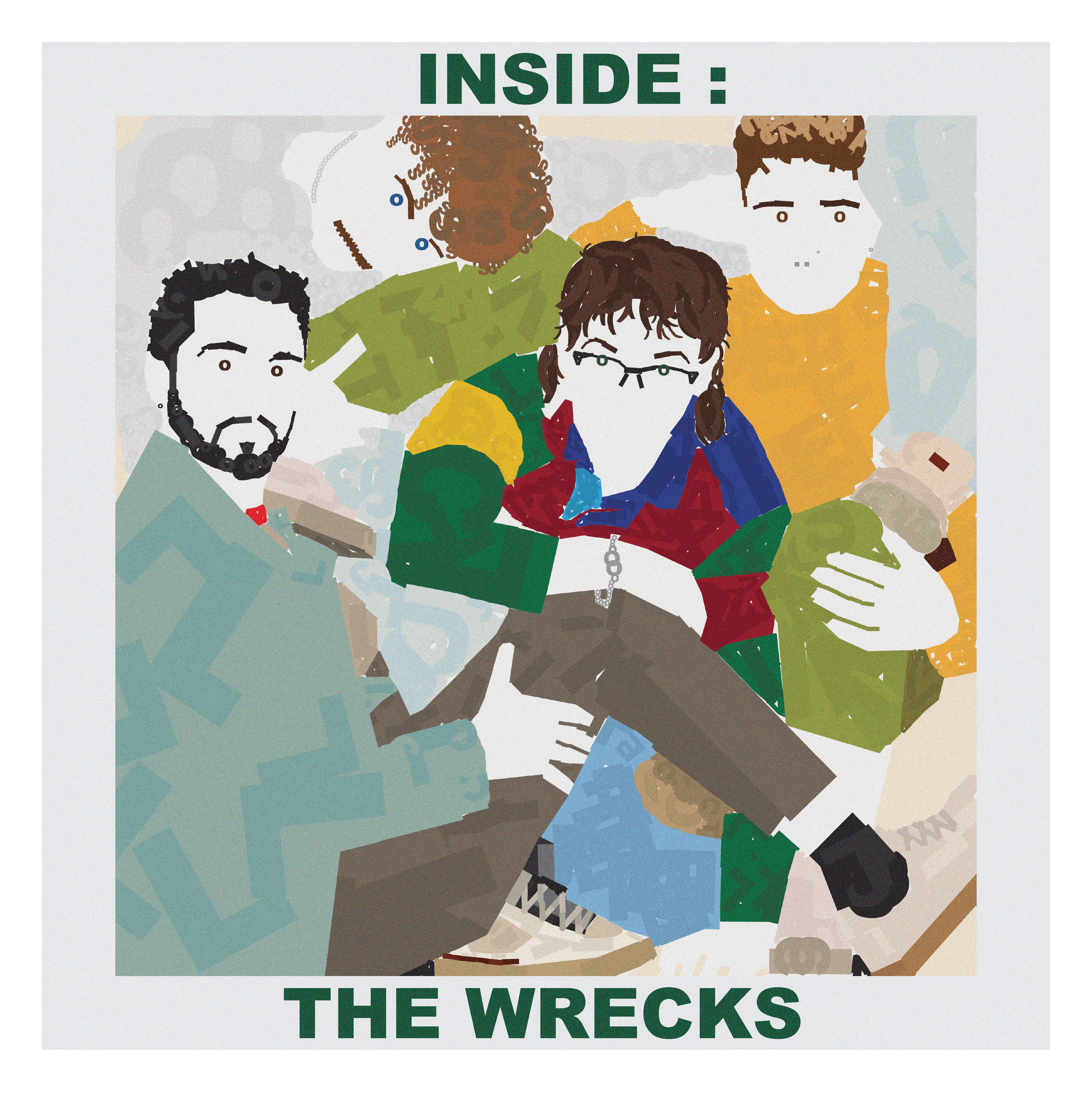 a recreation of an album cover using only letters